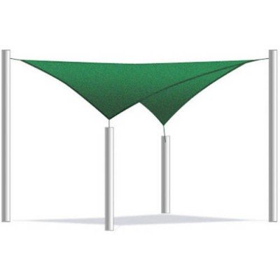 Aleko Square Waterproof Sun Shade Sail Canopy Tent Replacement, Choose Your Size And Color   